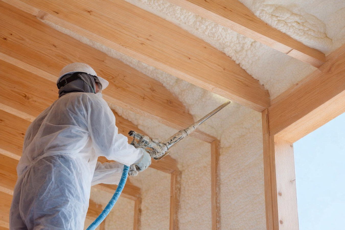 Spray foam insulation